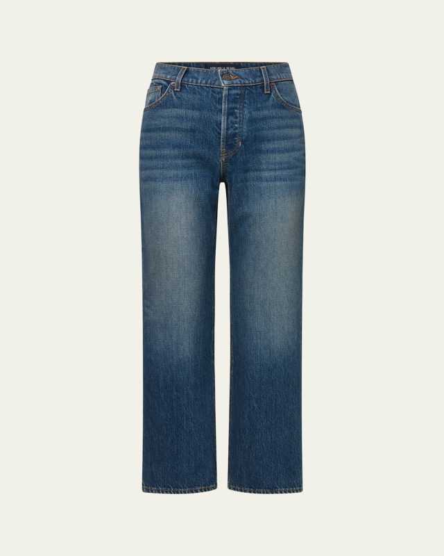Leah Mid-Rise Straight Jeans